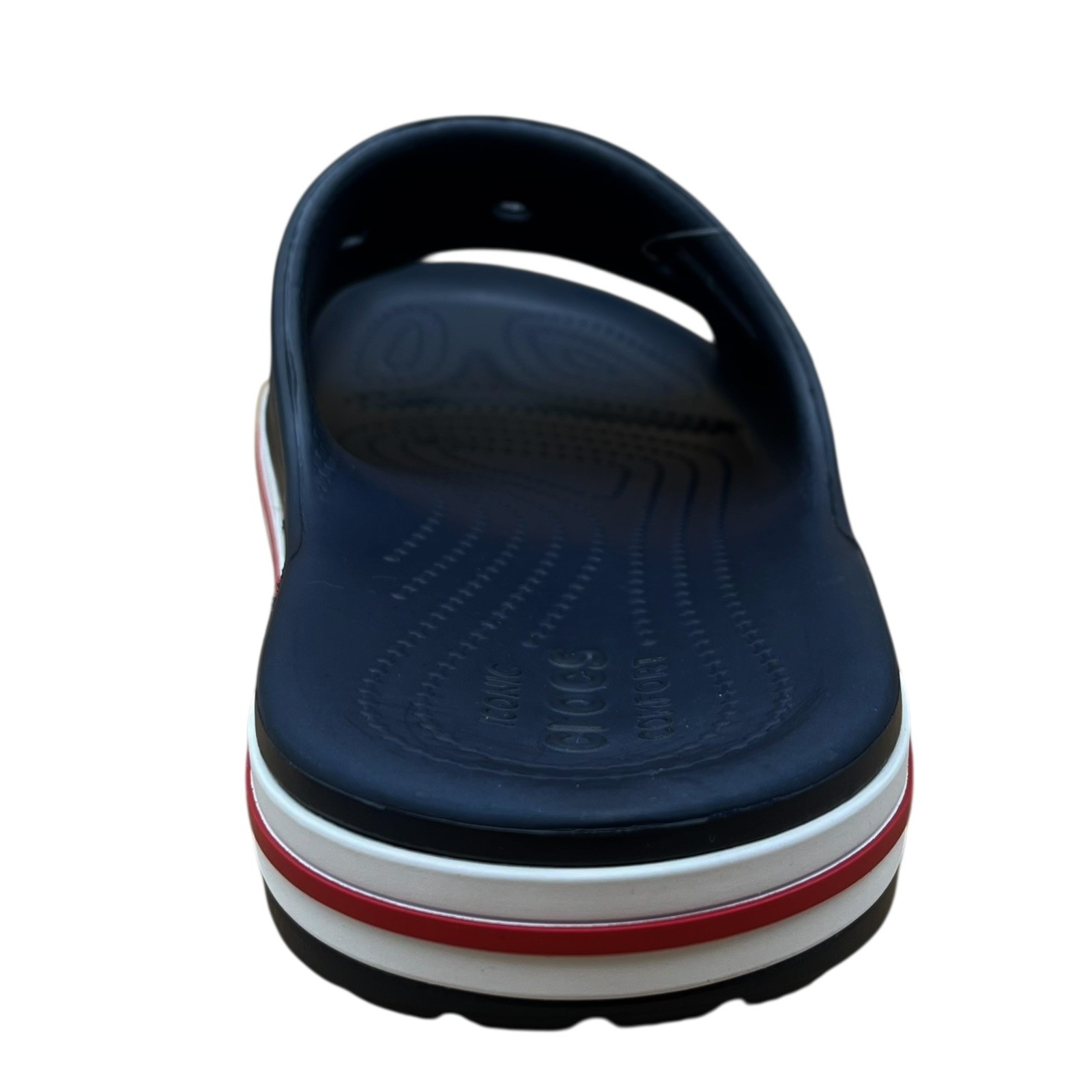 Crocs Bayaband Womens Slide Sandals Size 10 Navy Blue Water Friendly Lightweight