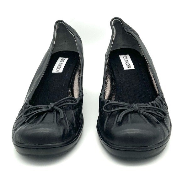 Steve Madden Randii Ballet Wedges Women’s Size 10 Retro Y2K Goth Witchy Leather