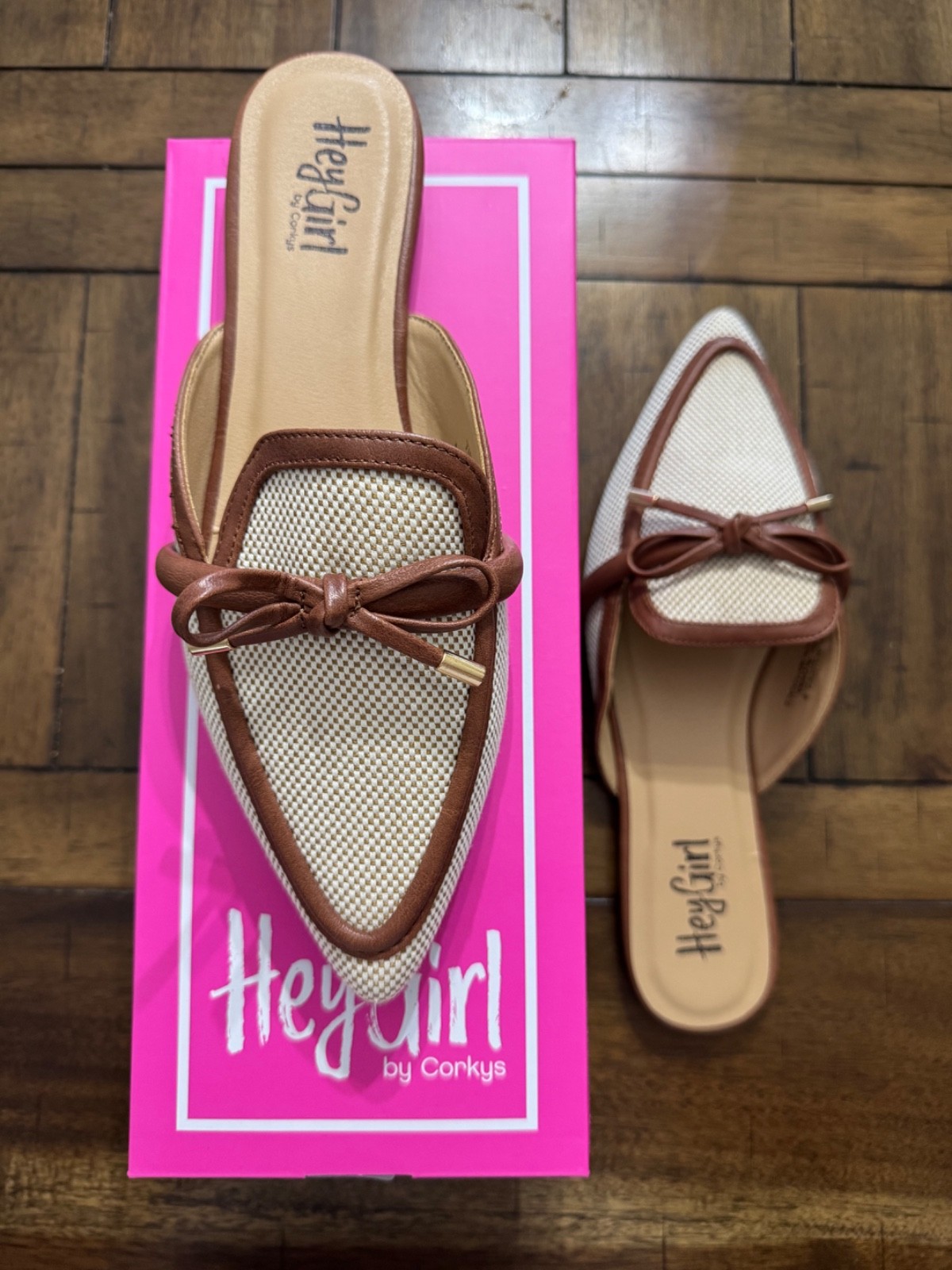Hey Girl by Corkys Bourbon Tip Flats-Size 8 NWT