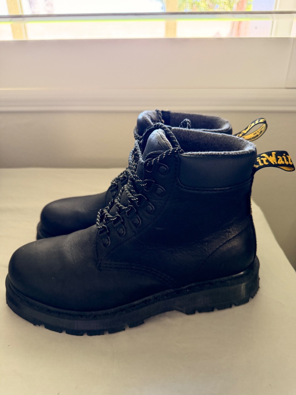 Doc Martens Black Trinity Waterproof Boots Leather Lace Up