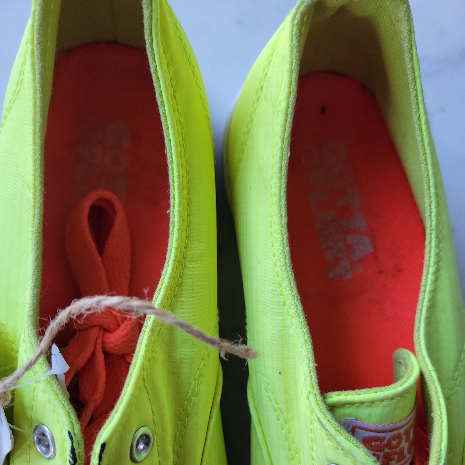 Gotta Flirt Neon Lime & Orange Tide Athletic Shoes Woman’s Sneakers