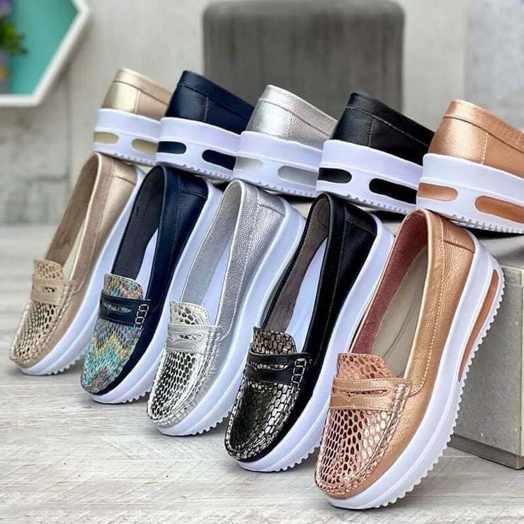 Women’s Sneakers Shoes Summer Slip On Flat Casual Sport Platform Walking Shoes