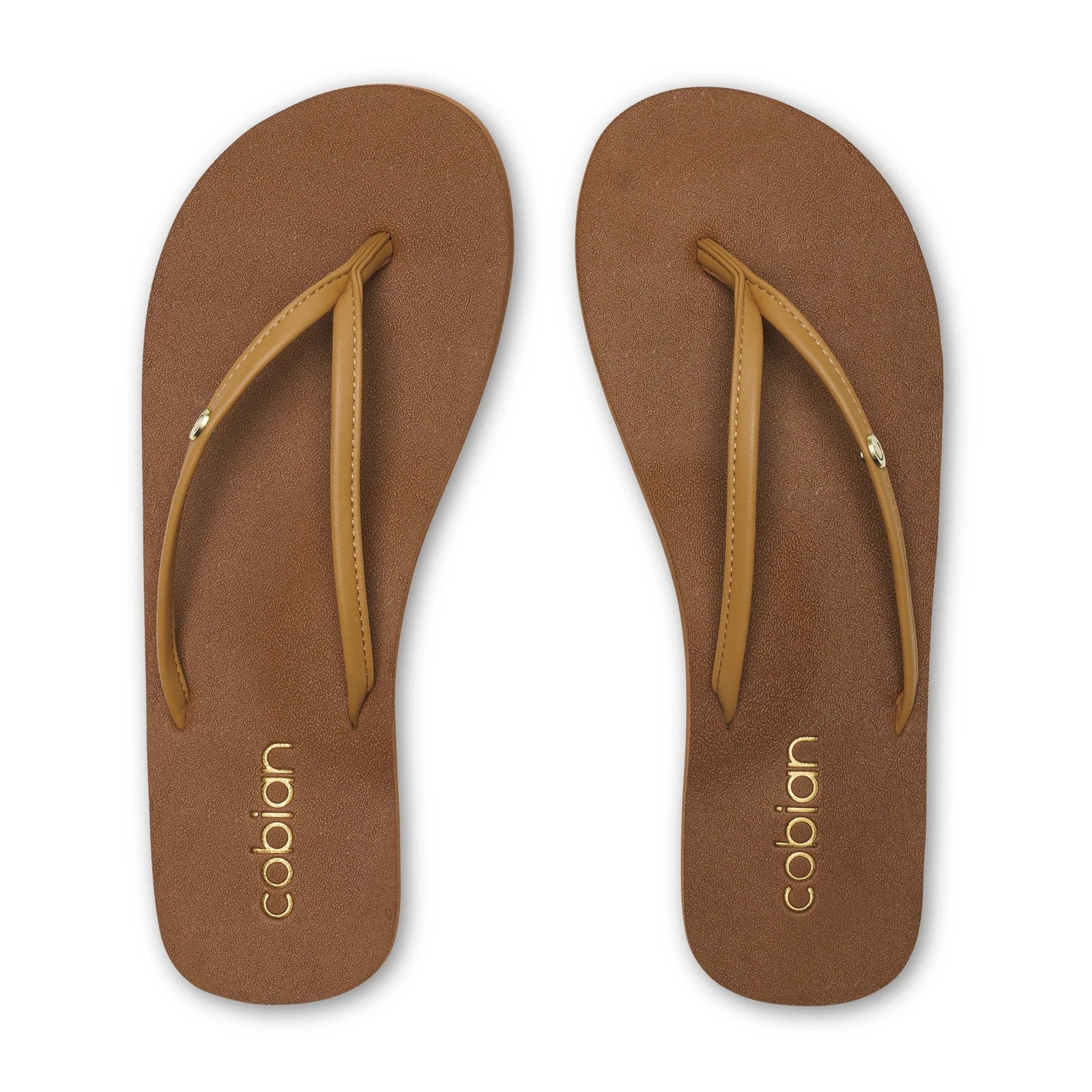 COBIAN Women’s Nias Bounce 2 Tan Flip Flops (NIA25-230)