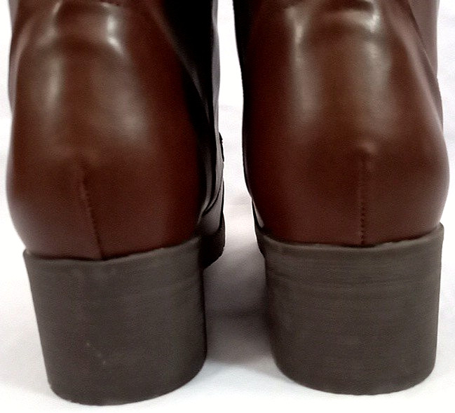 Cloudwalkers by Avenue Women’s 13 Rita Boots Brown Inner Zip & Lace Up 2″ Heel
