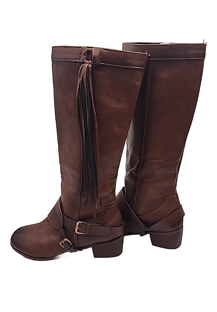 FITORON Womens Knee High Boots- Fashion Large Size Boots Autumn Long Tube Low…