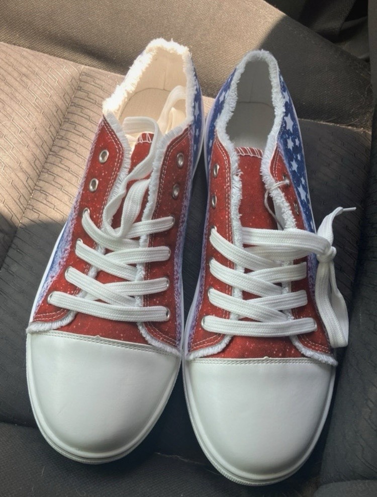 Red White And Blue Shoes