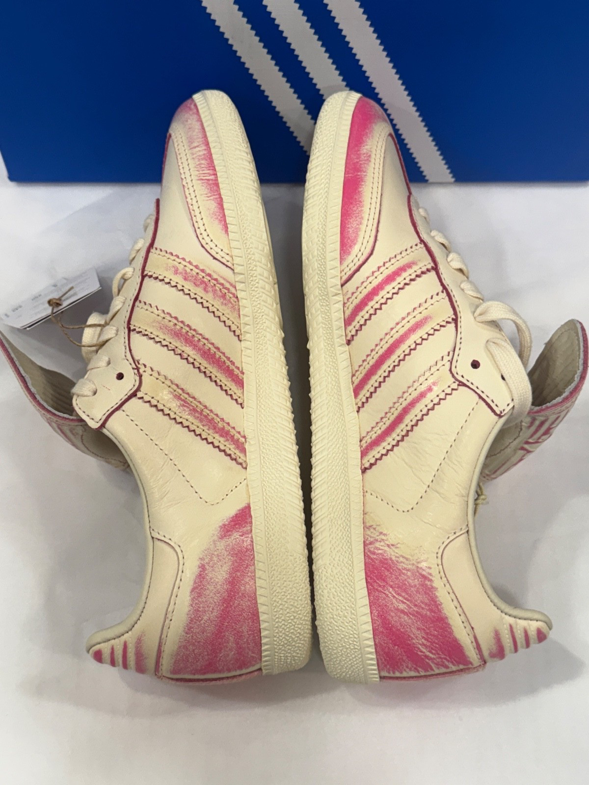 Adidas Originals Samba LT SZ 8 Women’s Long Tongue JR5998 White Shock Pink