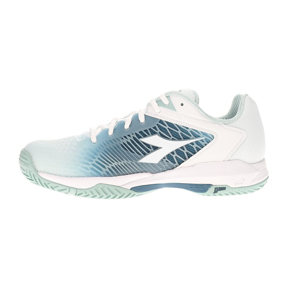 diadora Speed Competition 7 Plus Ag Tennis Womens Blue, White Sneakers Athletic