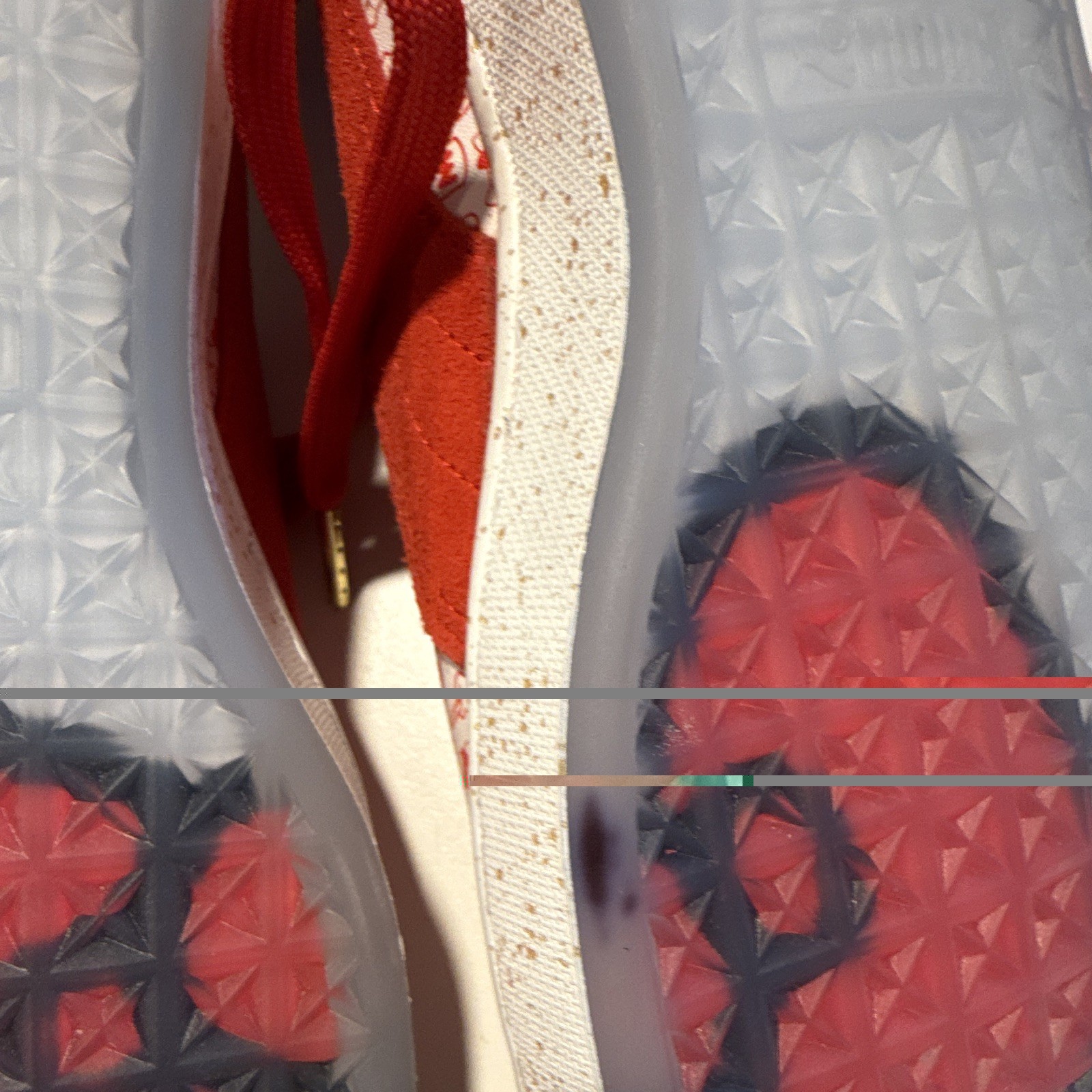 PUMA Hello Kitty Red/White Low Top Lace-Up Women’s All-Over Sneaker Size 10