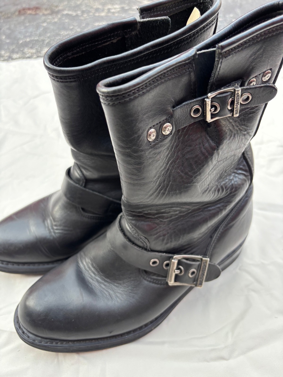 ⭐️ WOMEN’S HARLEY DAVIDSON 88409 BIKER MOTORCYCLE BOOTS SHOES 7.5 ⭐️