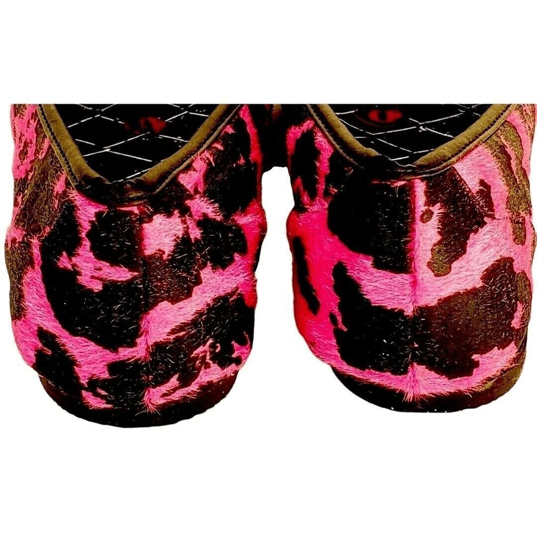 Abbey Dawn by Avril Lavigne Skull Shoes Size 5 Pink Black Flats Halloween Gothic