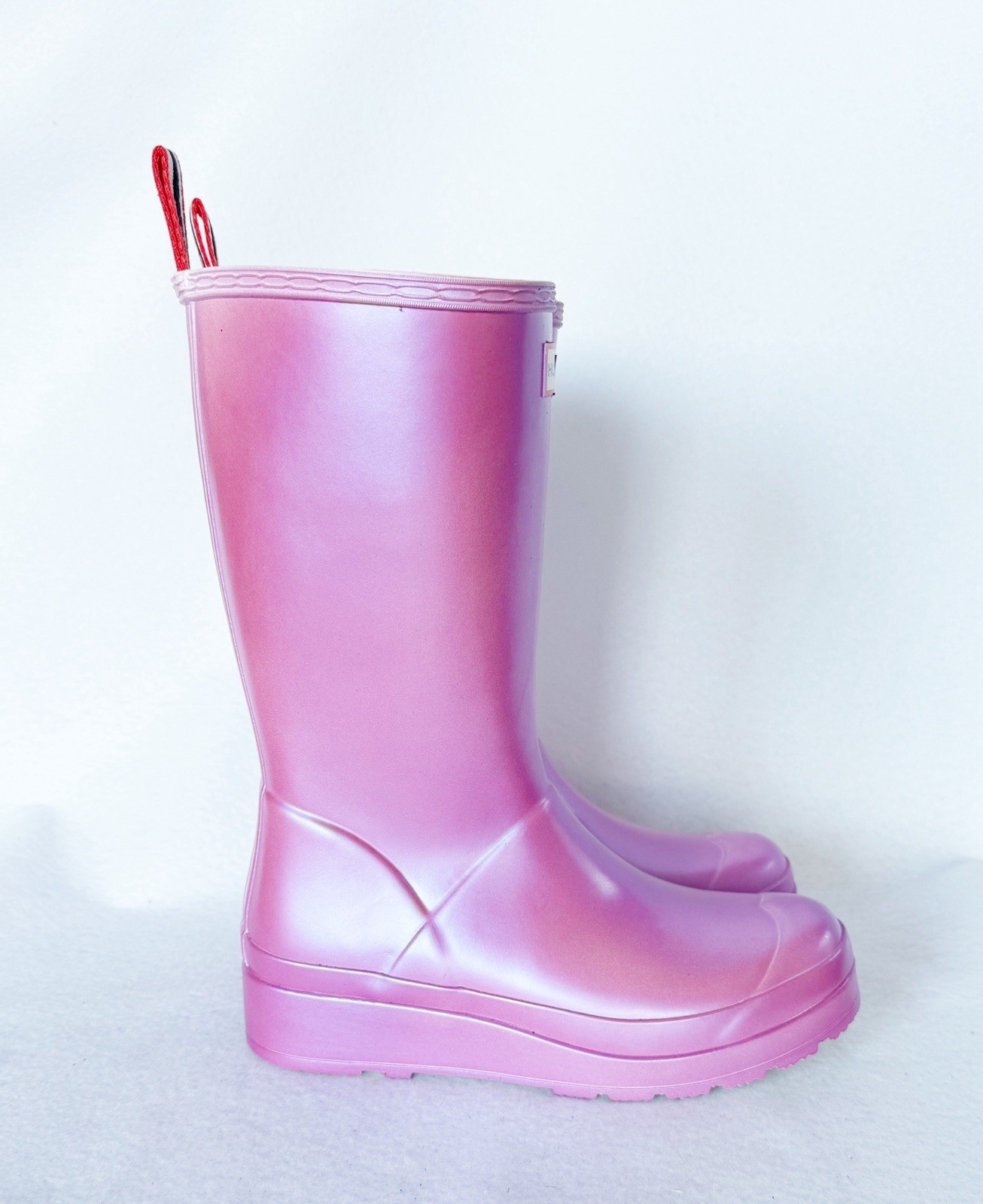 NEW Hunter Women’s Original Tall Play Top-Violet Pull Tab Rain Boots WFT2007NEB