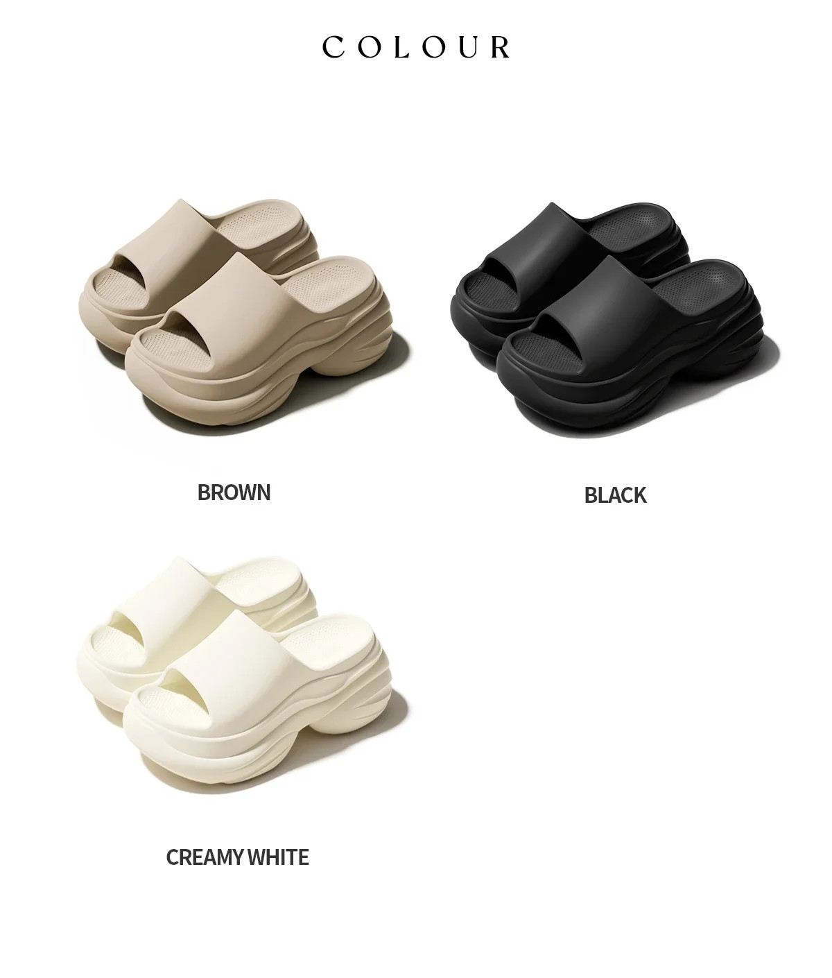 Non-Slip Home Thick Bottom Slippers for Women Platform Sandals Fashion Comfortab