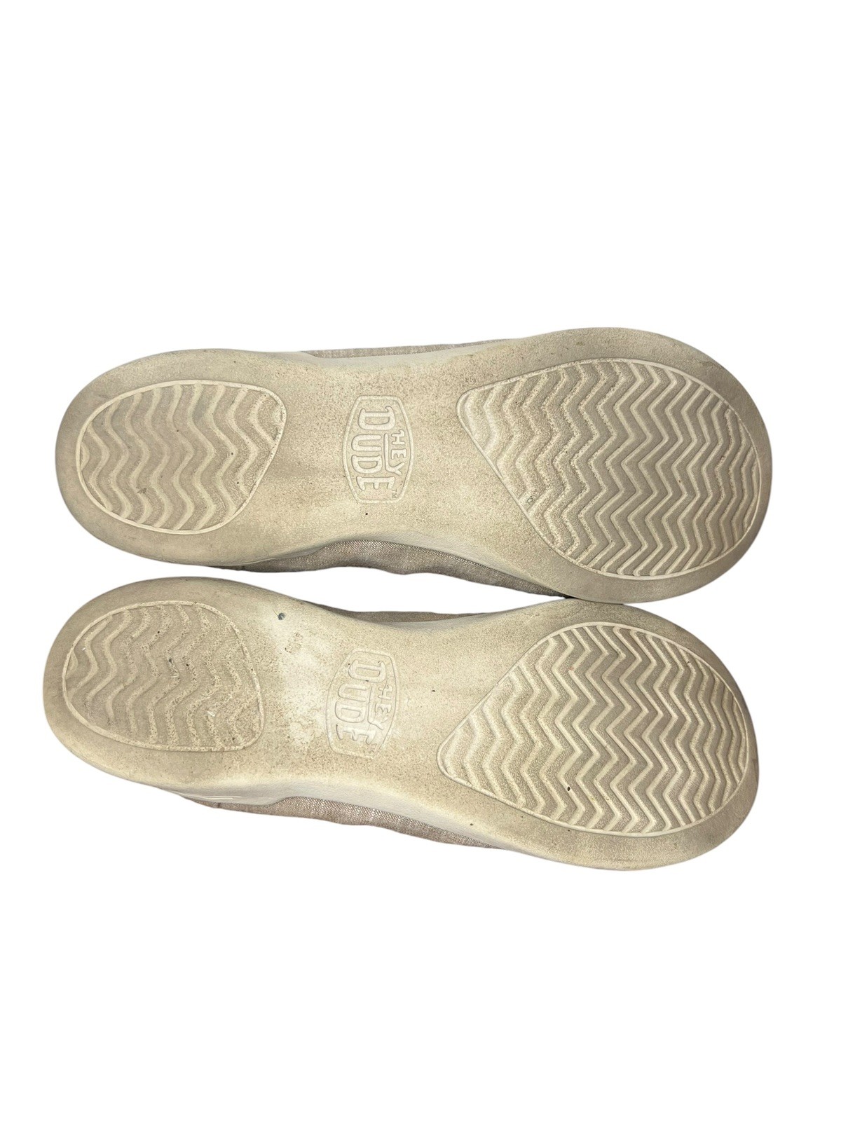 Hey Dude Savannah Women’s Size 7 Tan Classic Canvas Flats Shoes Casual Slip on