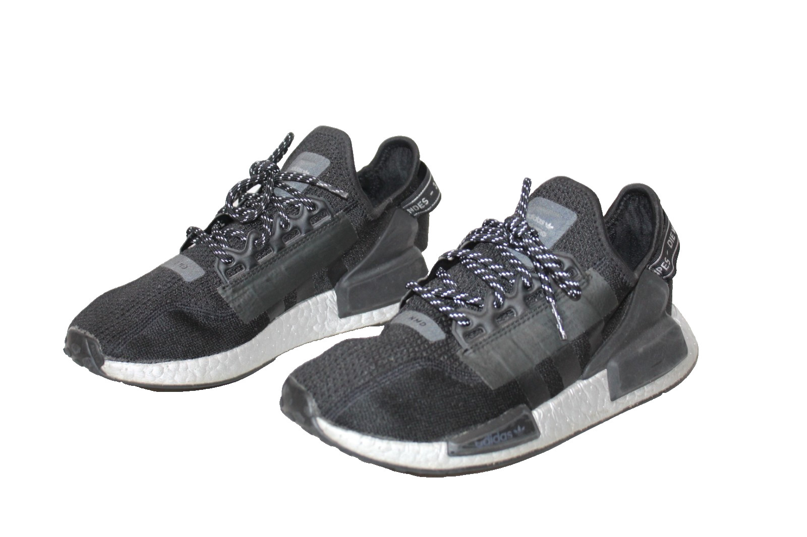 Size 7 – adidas NMD R1 black and winter silver 2019 38 2/3 – FW5449