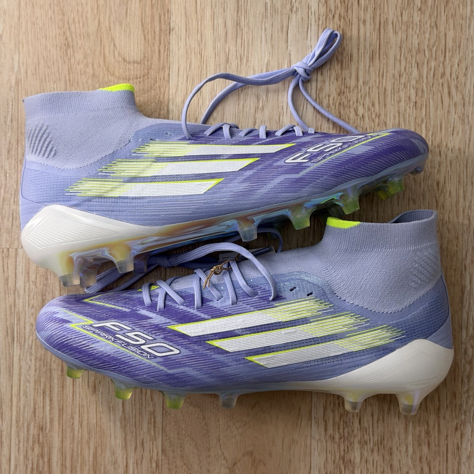 Size 8.5 – adidas Womens F50 Sparkfusion Elite Mid FG/AG Blaze Pack JH7648 (New)
