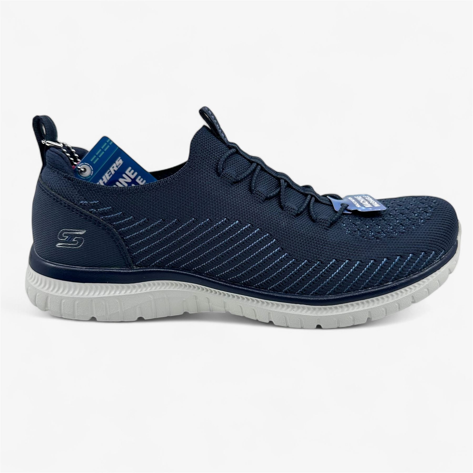 Skechers Virtue Twilight Navy Blue Womens Athletic Sneaker