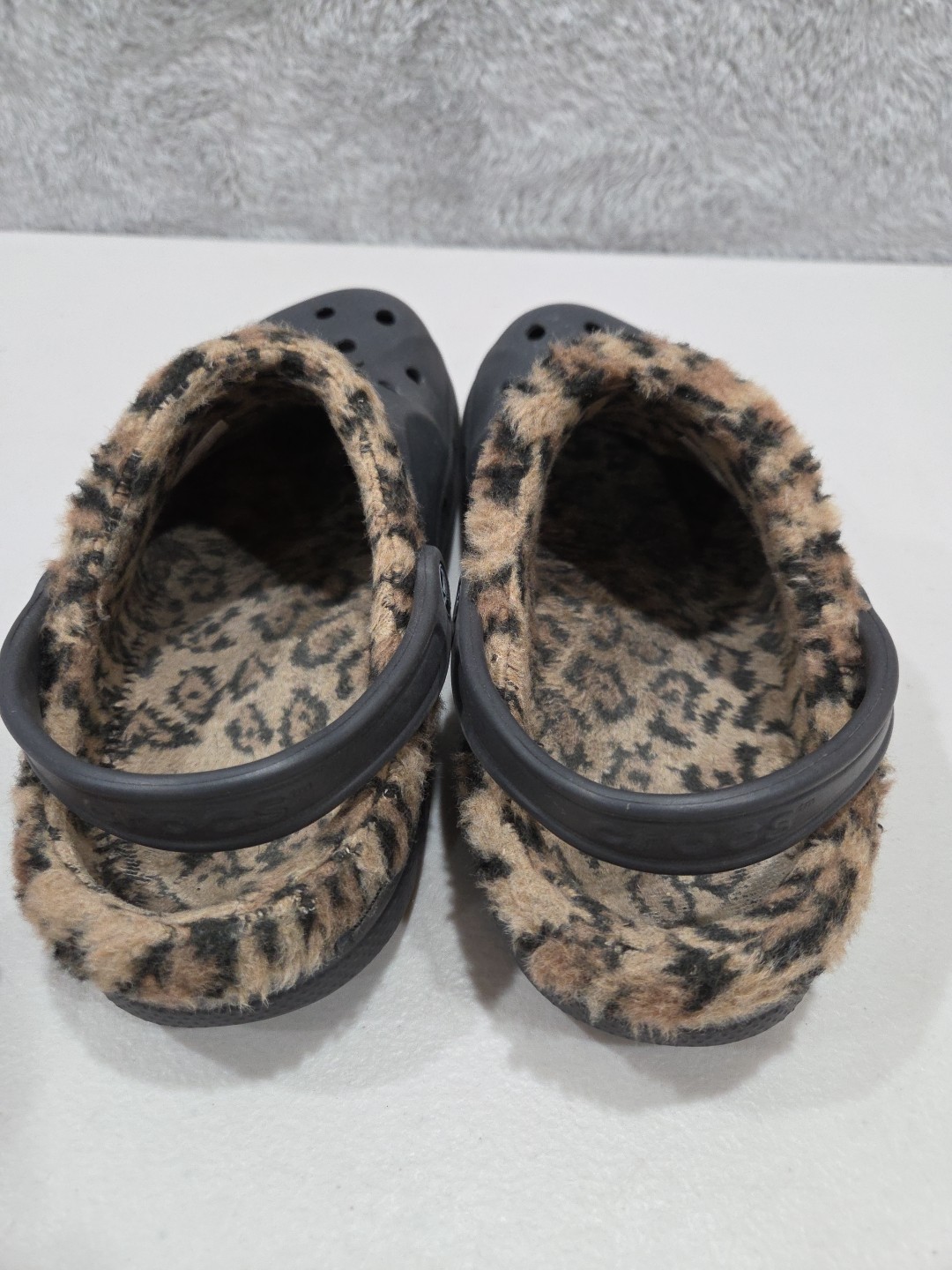 Crocs Unisex Baya Leopard Lined Clog | 16238 Unisex Sz Men’s 6 Women’s 8