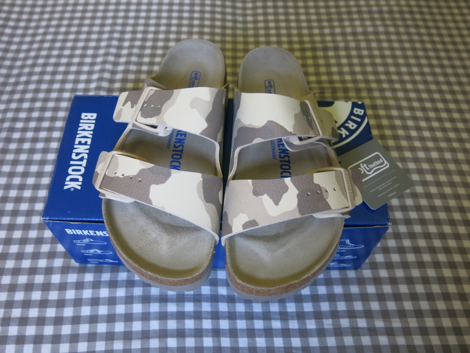 Birkenstock Arizona Soft Footbed Birko-Flor® sandal Desert Soil Gray/Taupe EU 37