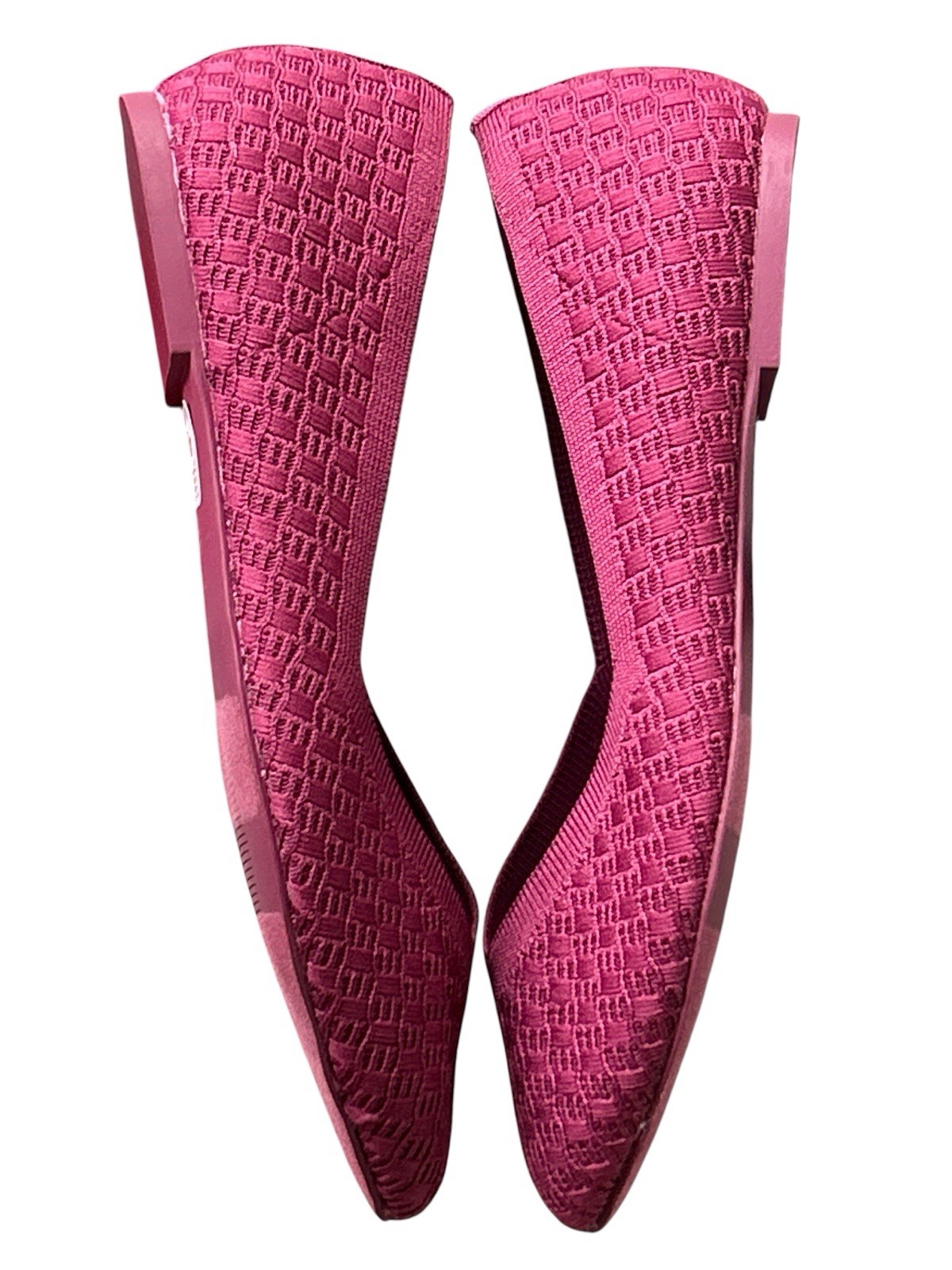 NEW Lane Bryant Fuschia Pink Stretch Knit Flats Ballet Shoes, Womens 10 WW
