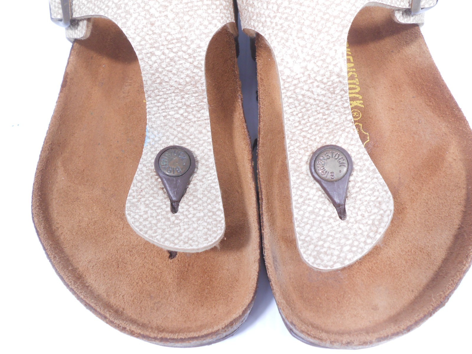 Birkenstock Papillio Thong Sandals Beige. Gizeh. Sz: 40. 260 L9 M7 Germany