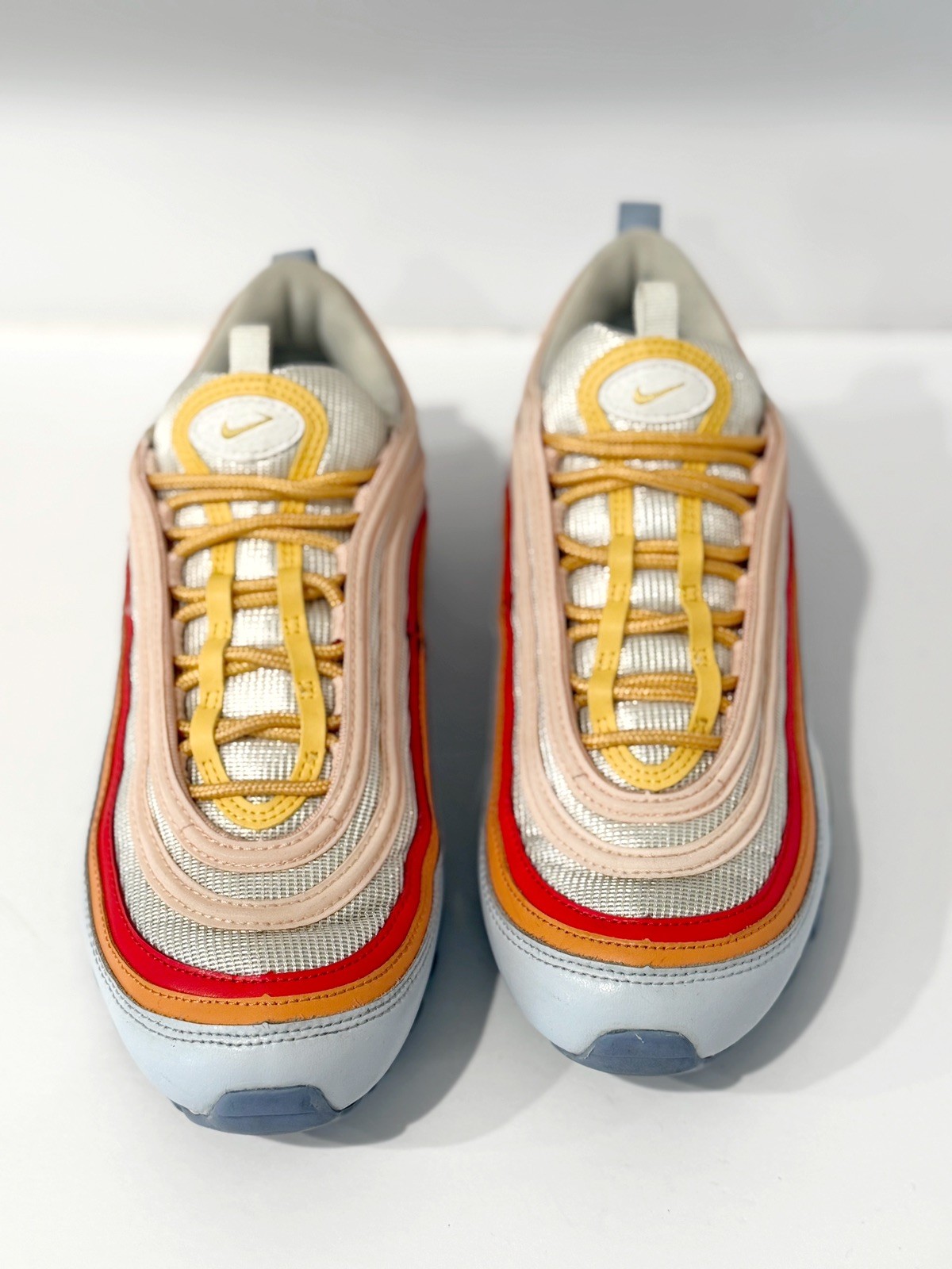 NIKE AIR MAX 97 GREY-THISTLE SZ 8 WOMENS Sneakers Shoes Running Walking Trendy