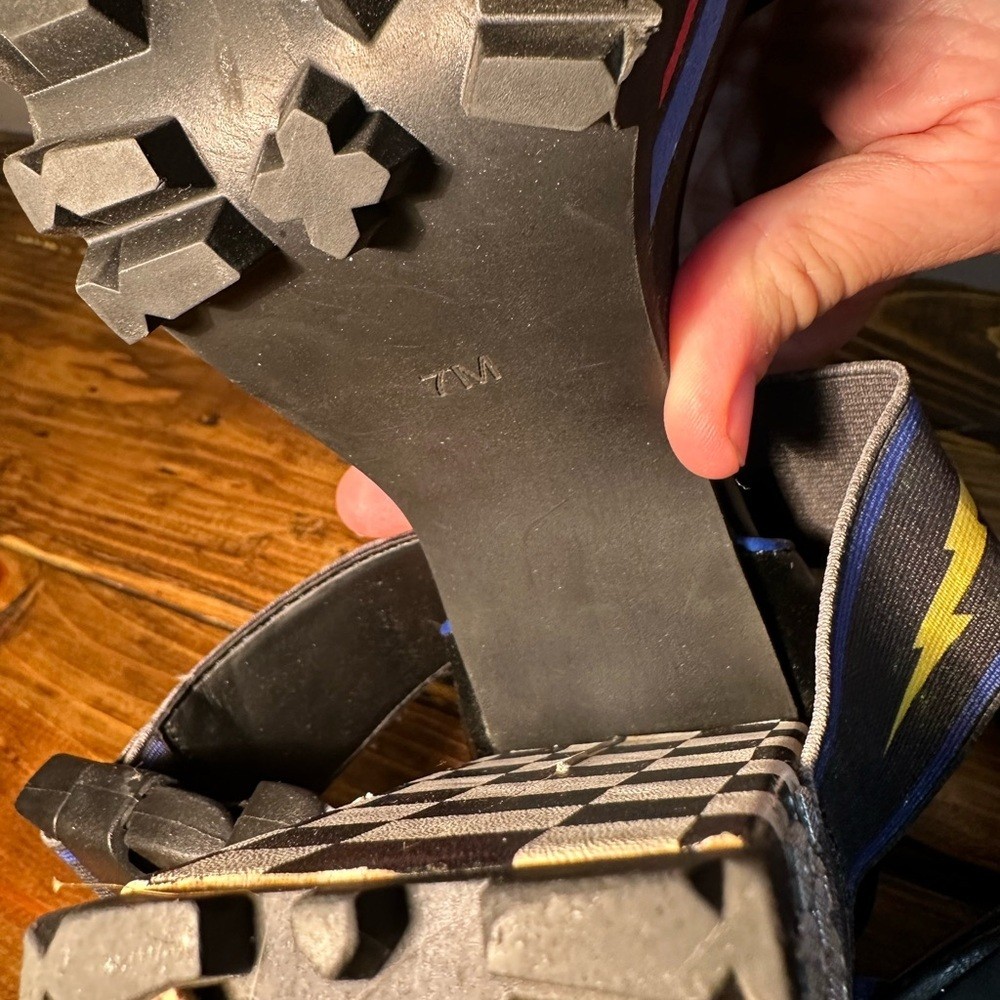 DOLLSKILL FINISH FIRST MOTO HEELS 7M