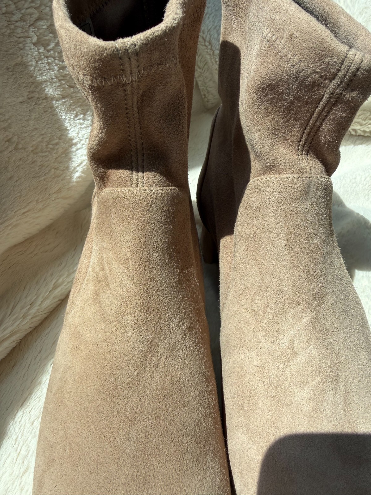 NWD$775 Stuart Weitzman Cashmere Grace Sock Bootie US8B/EU38.5