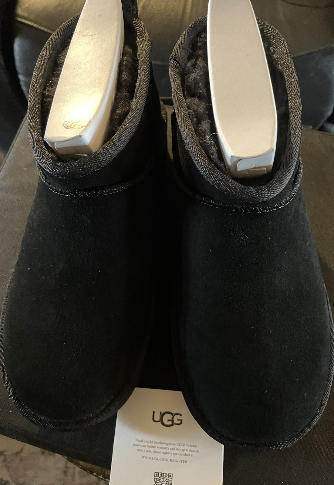 UGG Womens Classic Ultra Mini Platform Boot Authentic Original Box 1135092 BLACK