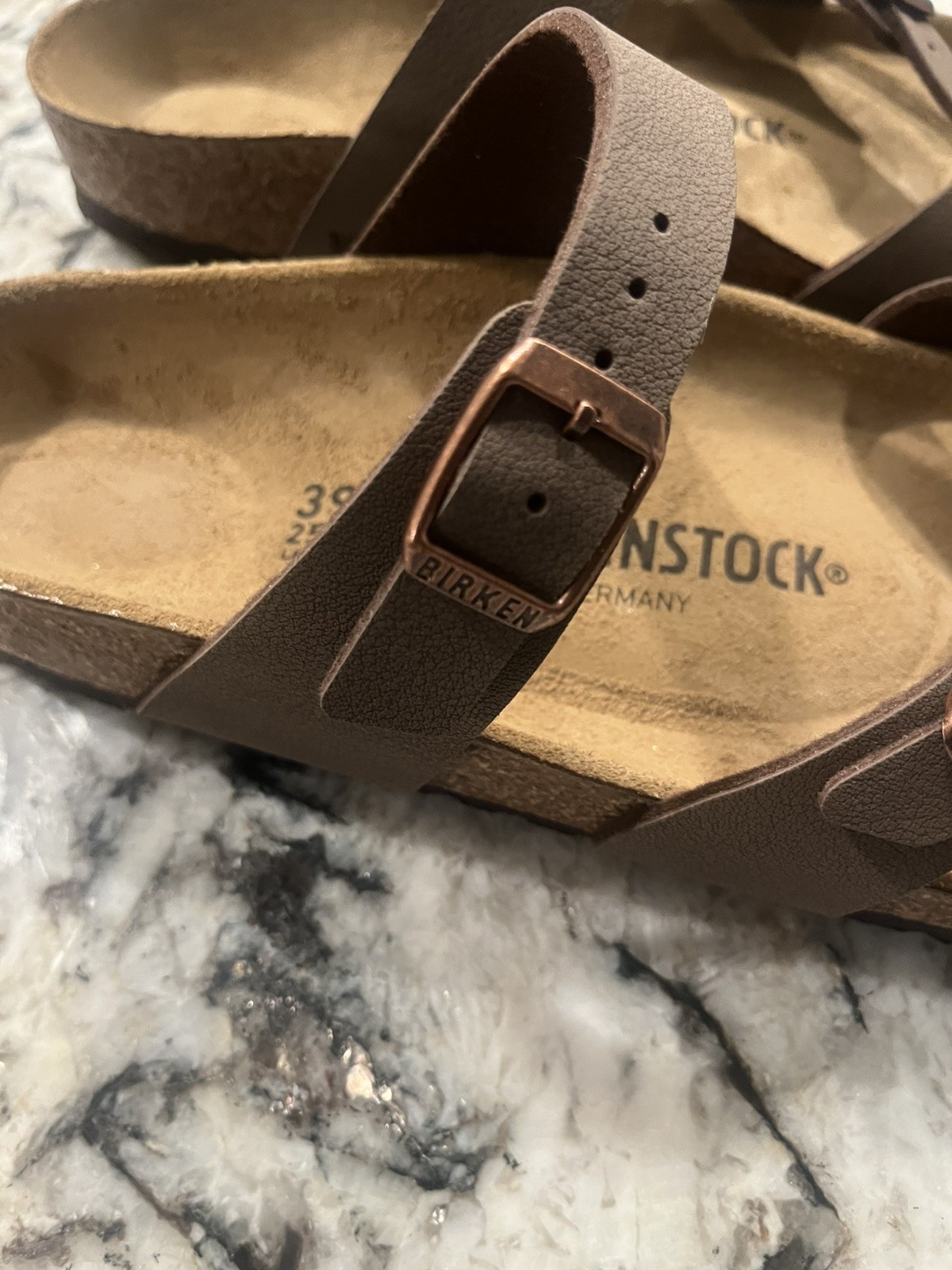 Birkenstock Mayari Women’s Nubuck Sandals – Mocha, Sz 39
