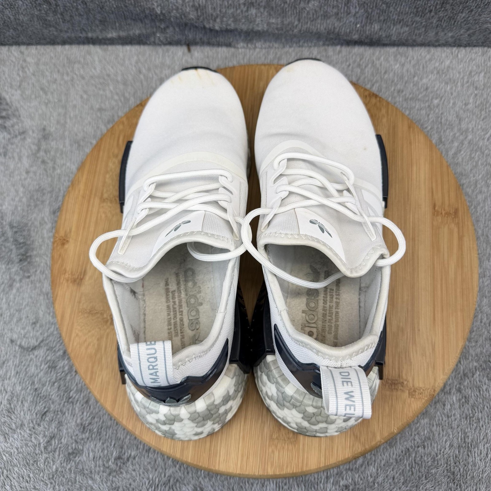 Adidas NMD R1 Shoes Womens Size 8.5 White Parley Boost Sneakers AGW9476