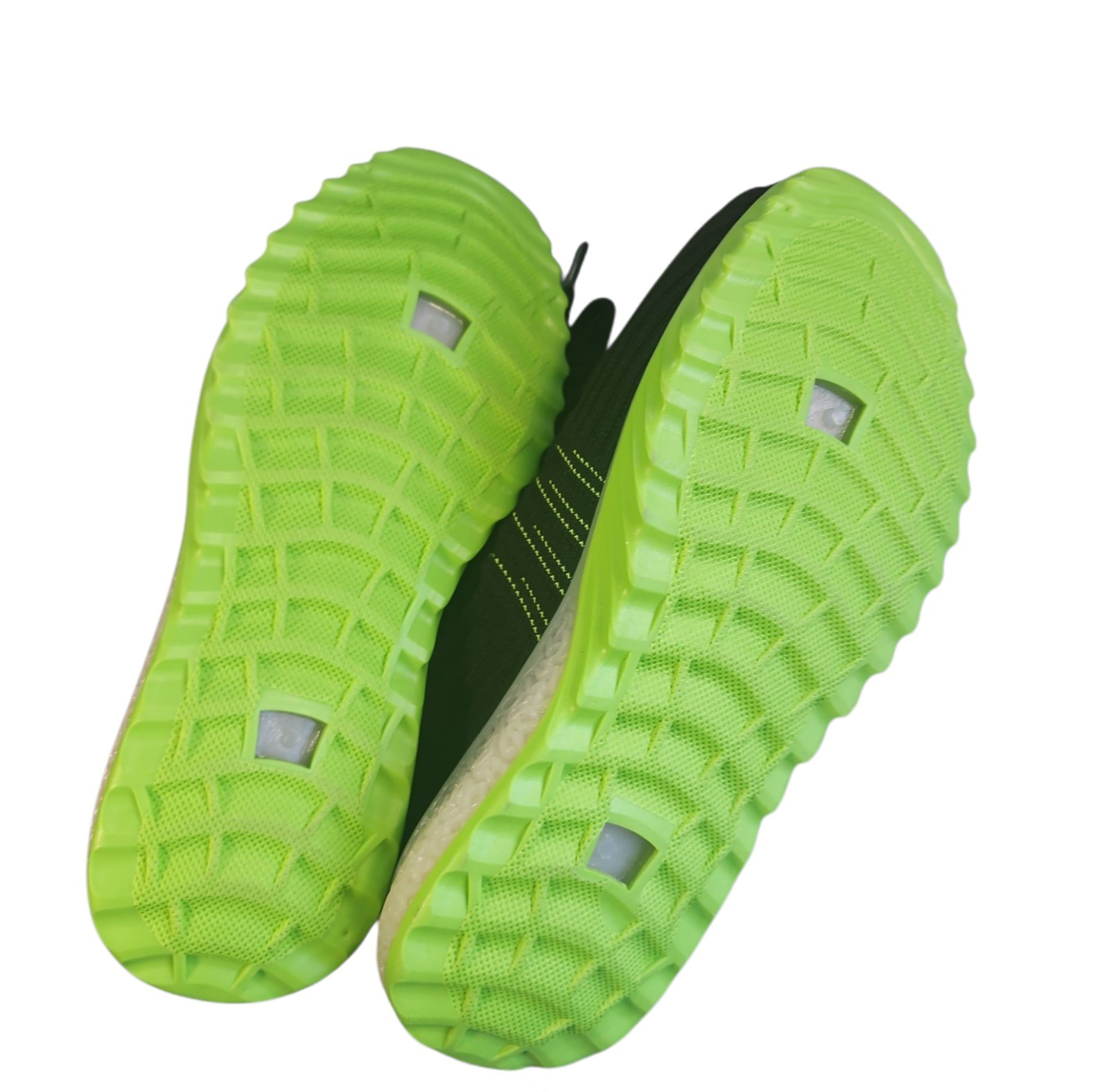 NEW Danskin Now Positive Womens Knit Black Lime Green Lace Up Sneakers Shoes 6