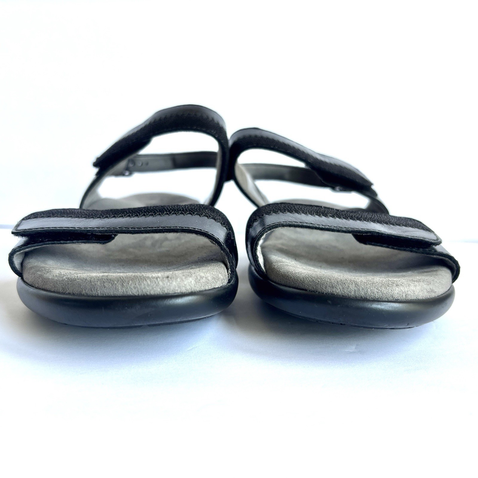 SAS Women’s Nudu Heel Sandals Black Comfort USA Made Casual Travel Sz 8.5 M