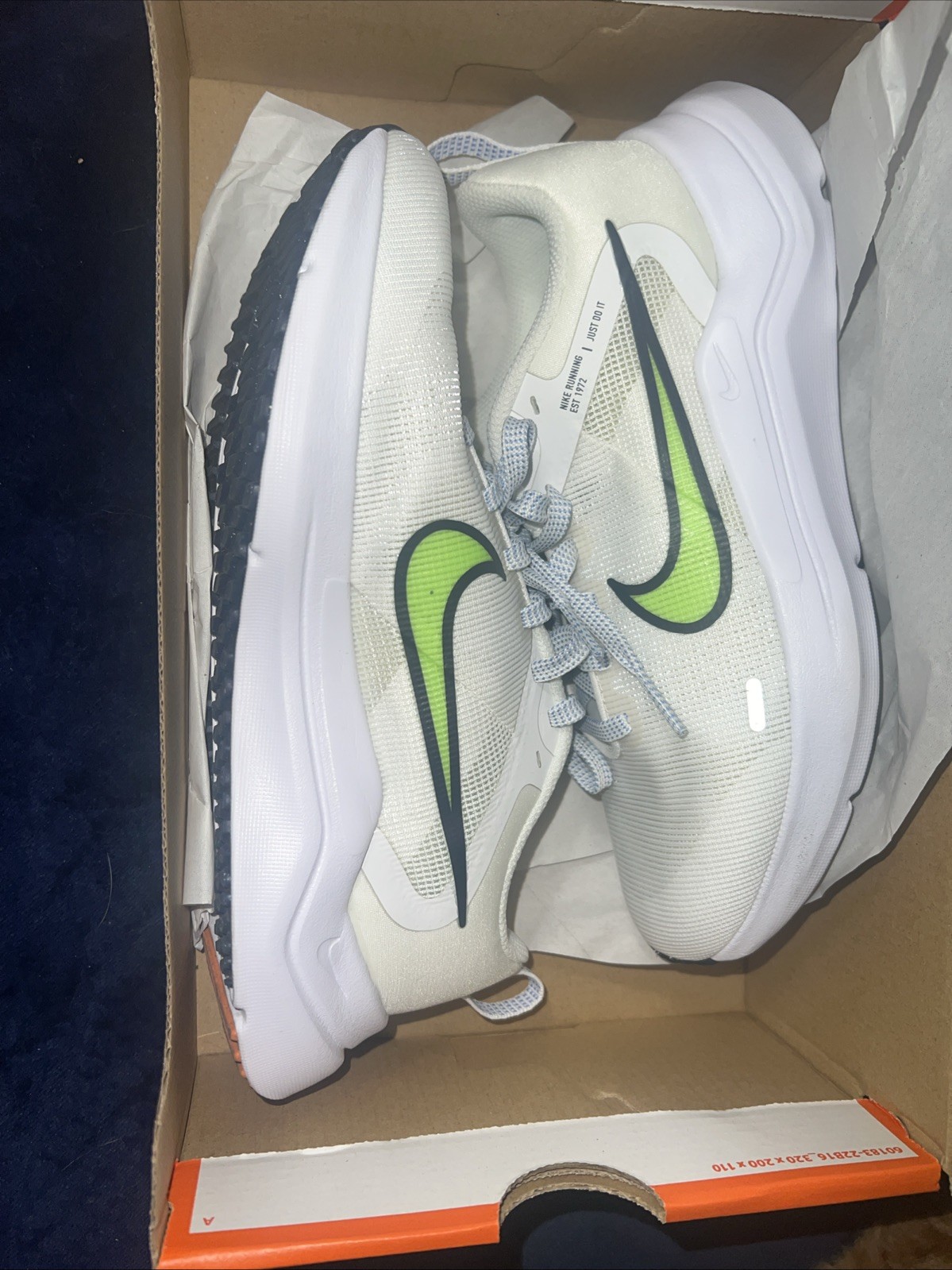Women Nike Downshifter 12 Running Shoes Summit White/Lime Blast DD9294-104
