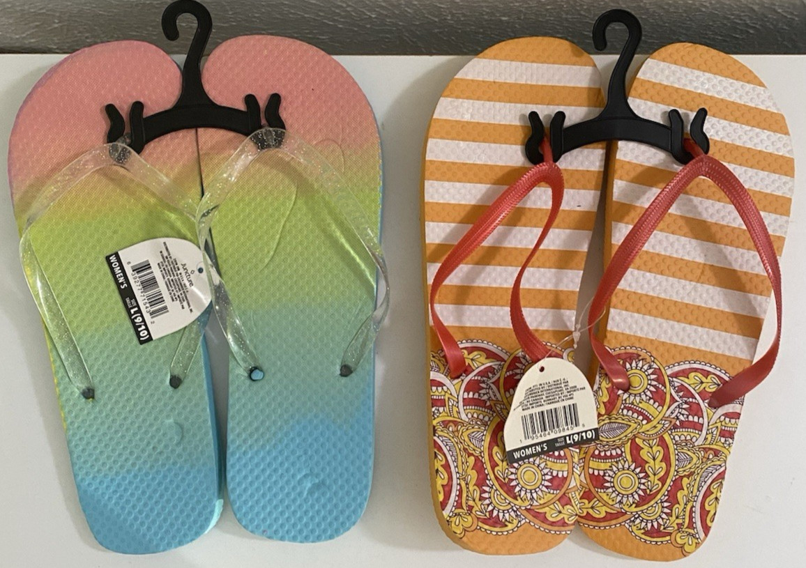 Juncture Women’s Flip Flops Size Large 9/10 READ DESCRIPTION