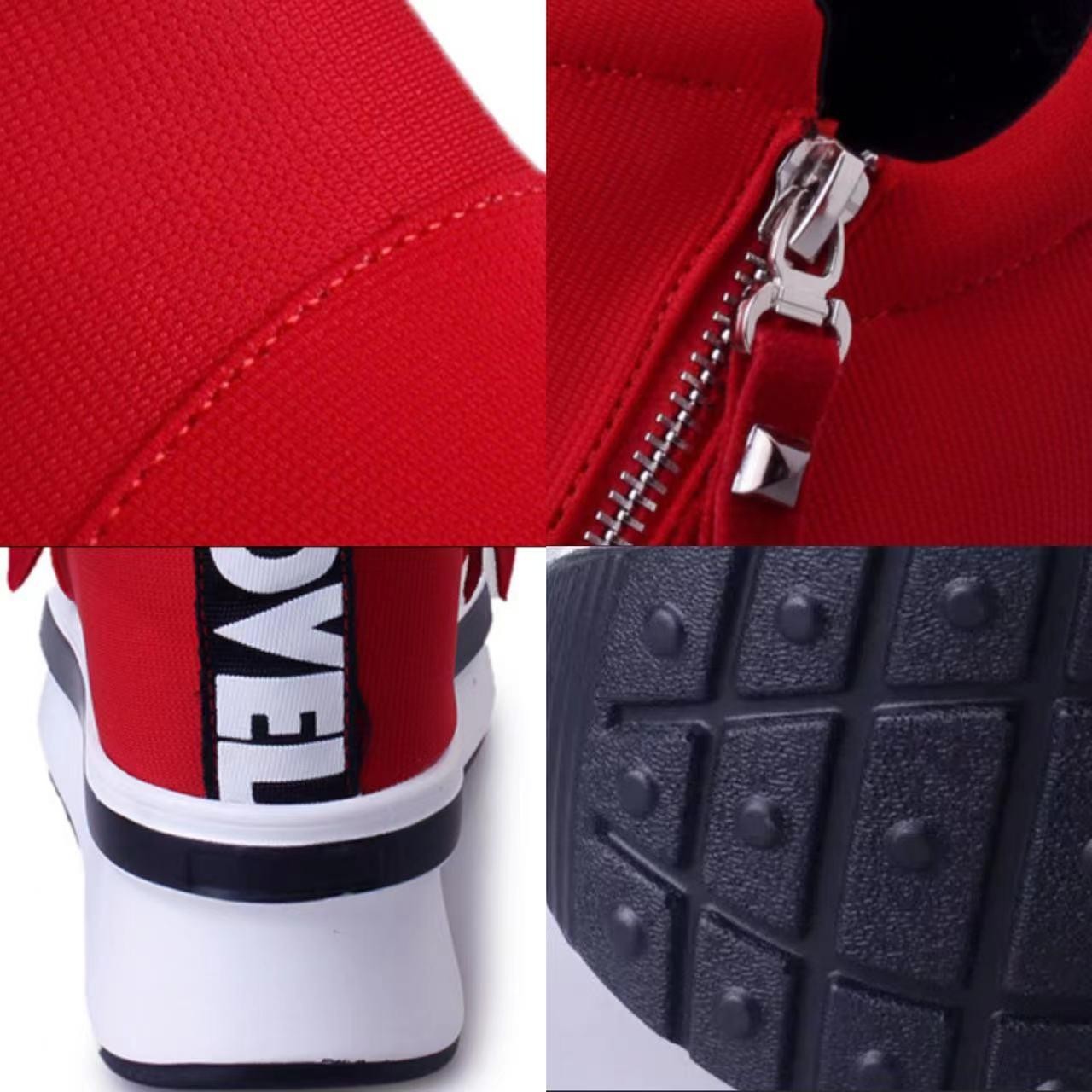 Women’s Platform Hidden Wedge Loafers Sneakers Slip On High Heels Casual Shoes