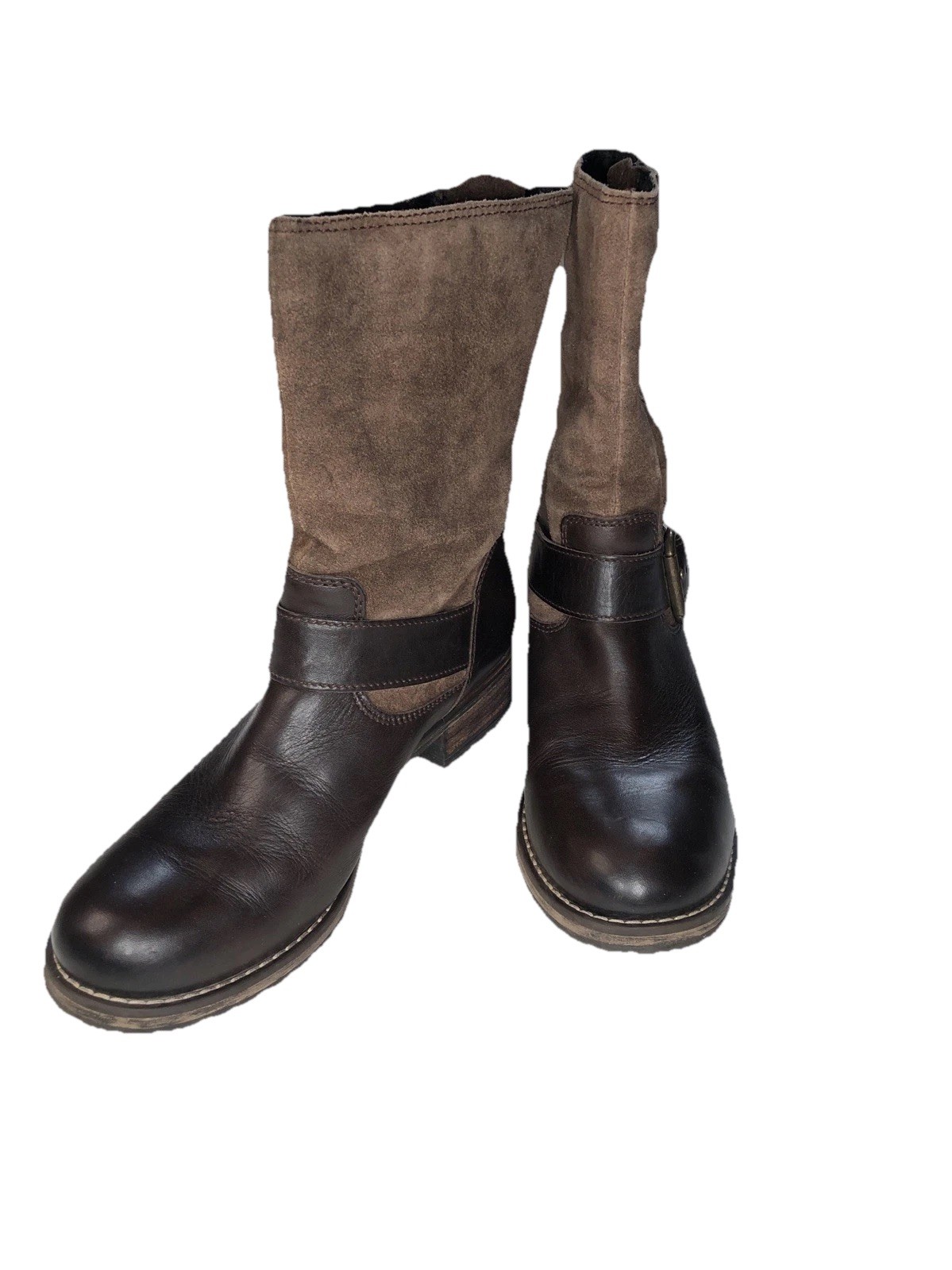 Clarks Majorca Isle brown leather -buckle -Women’s size 8M