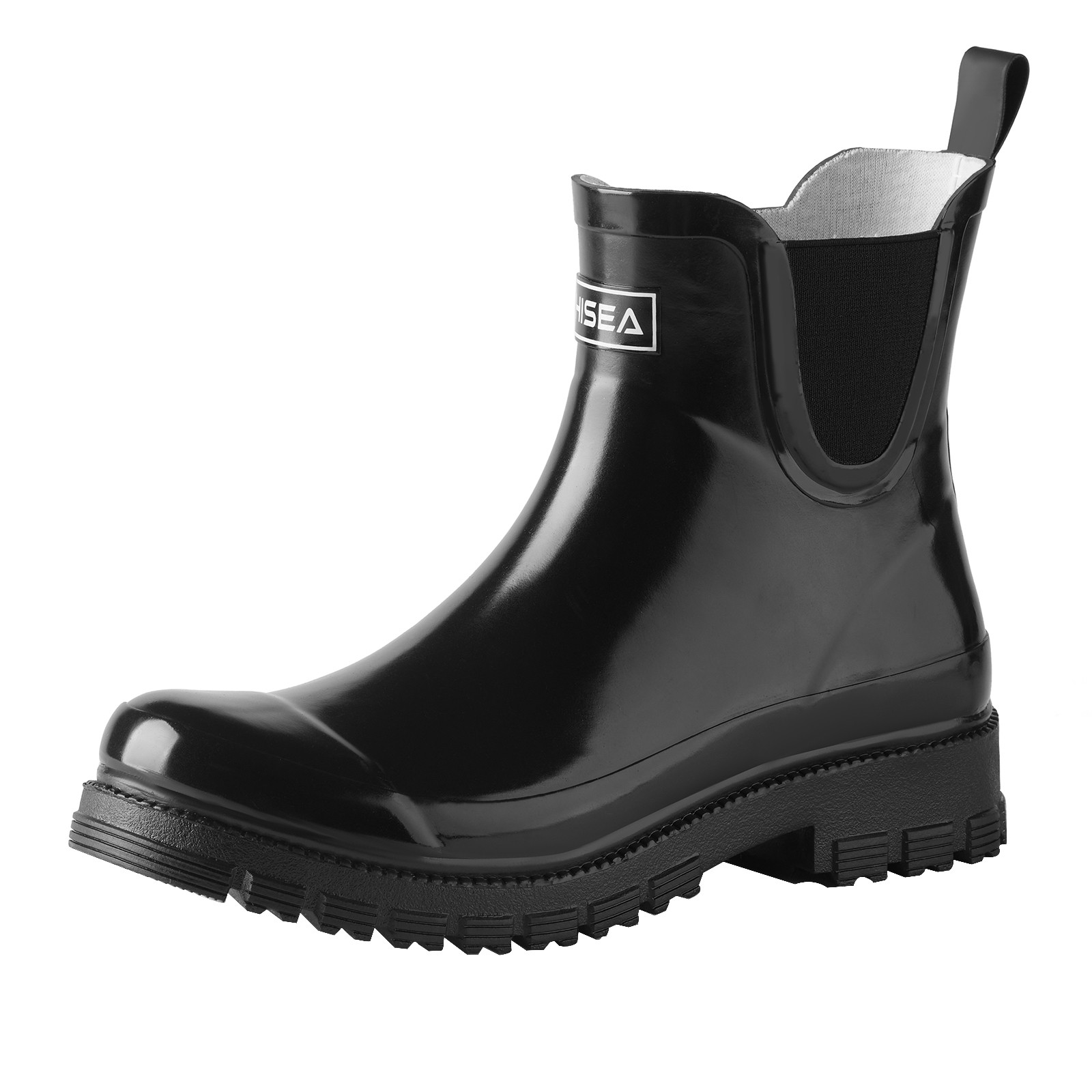HISEA Women Ankle Rain Boots Waterproof Chelsea Short Wellies Rubber Garden Shoe