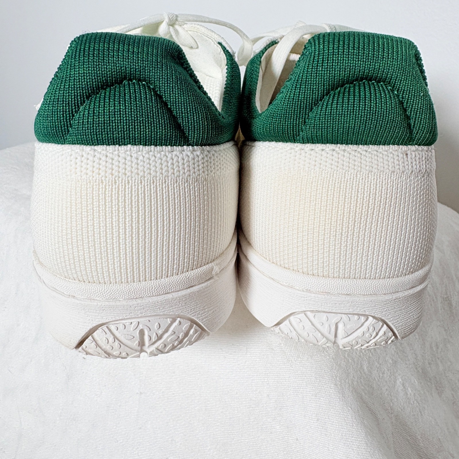 Vivaia V Prime Recycled Knit Sneakers White Green Knit Womens EU 42 US 11.5