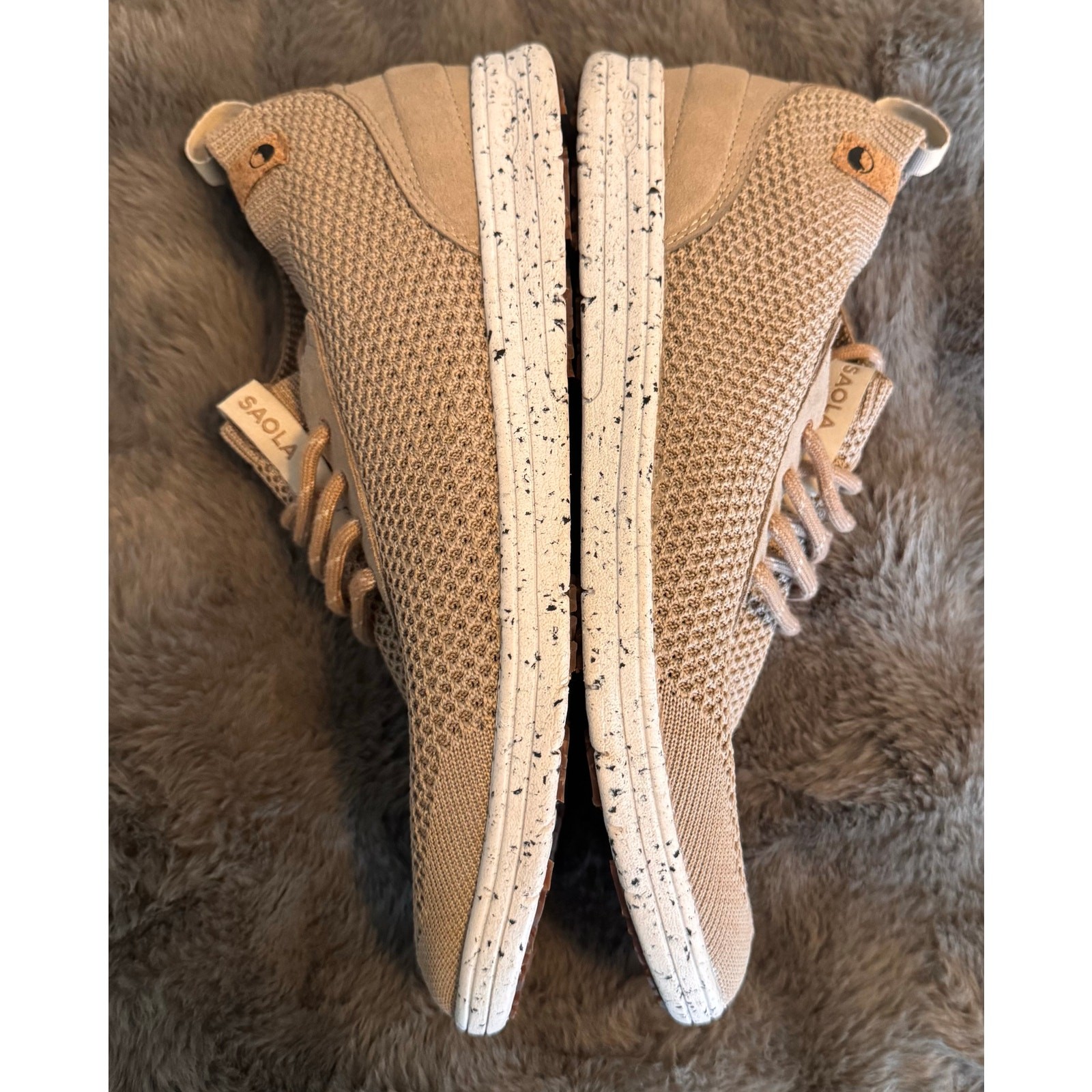 Saola Women’s Mindo Tan Tennis Shoes Women’s Size 9 Recycled Materials Lace Up
