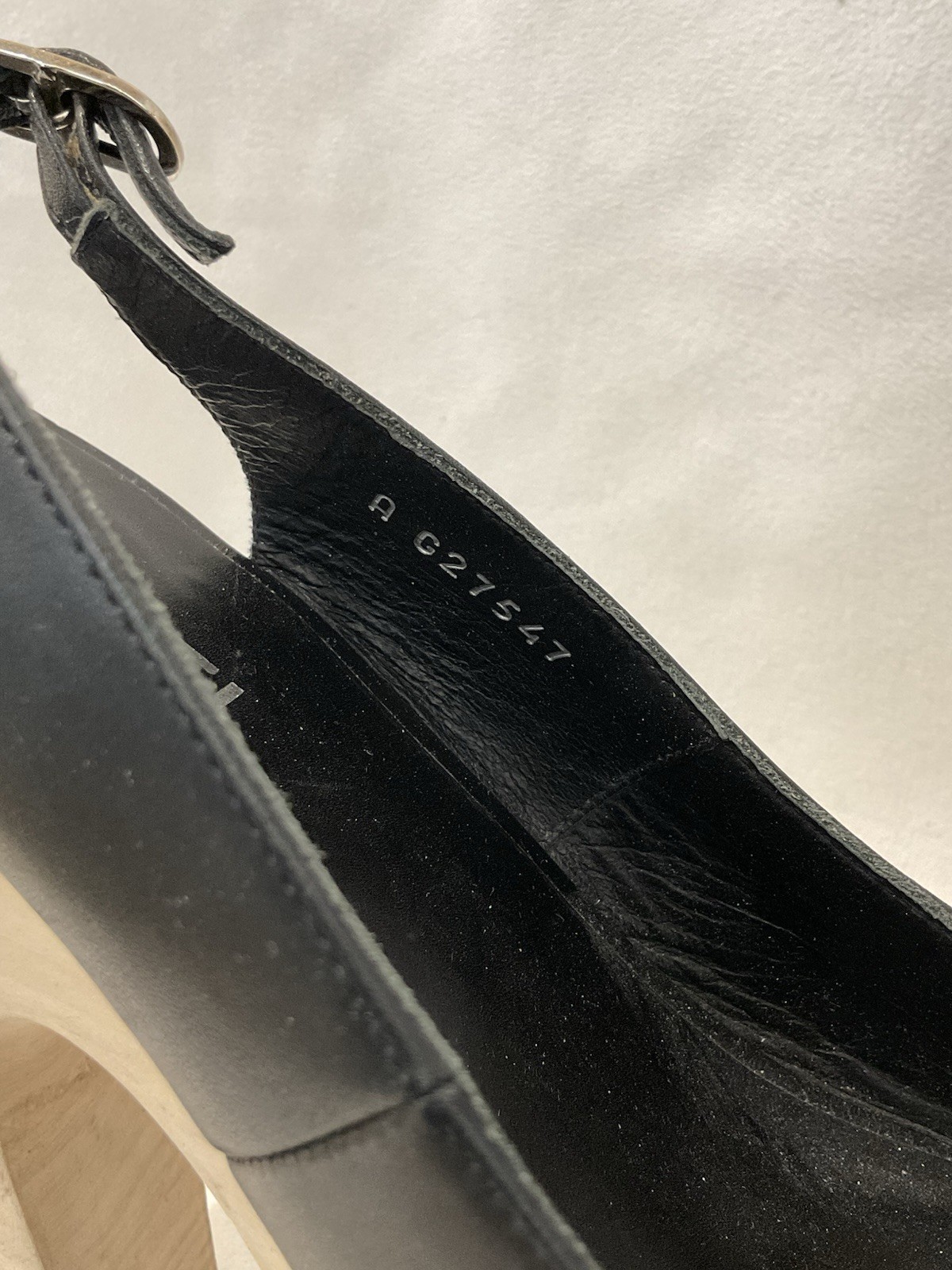 CHANEL Black Leather Peep Toe Platform Slingback Block Heels EU 41