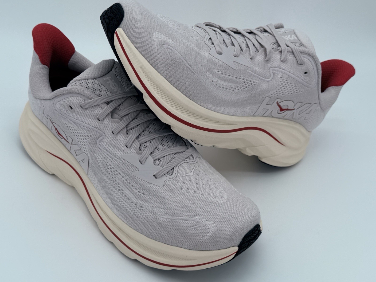 Size 12 – Hoka One One Clifton 10 Stucco Cerise Women’s Running Shoes 🆕