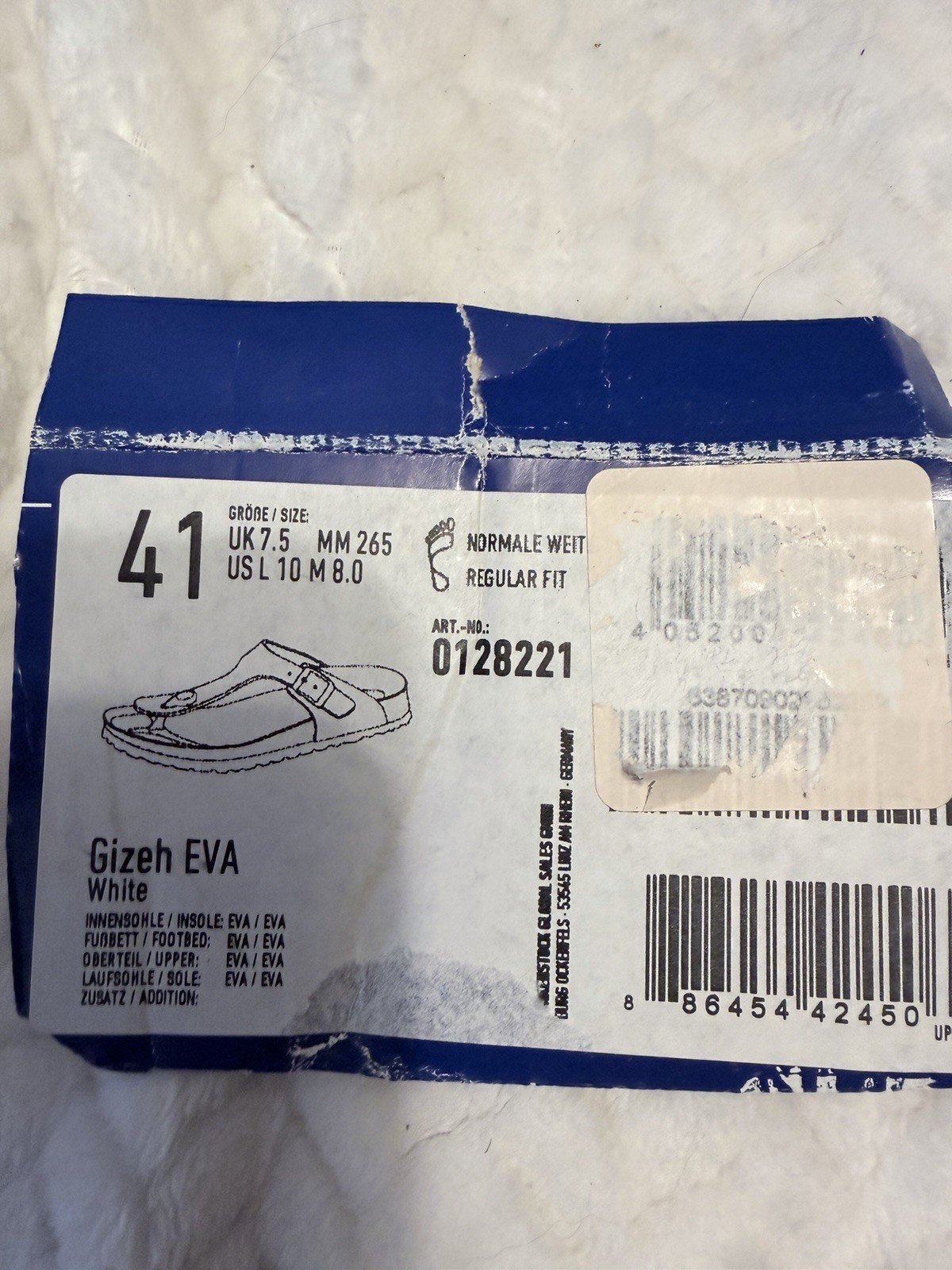 BIRKENSTOCK Gizeh EVA WATERPROOF EU 41 US 10 Regular Fit 0128221