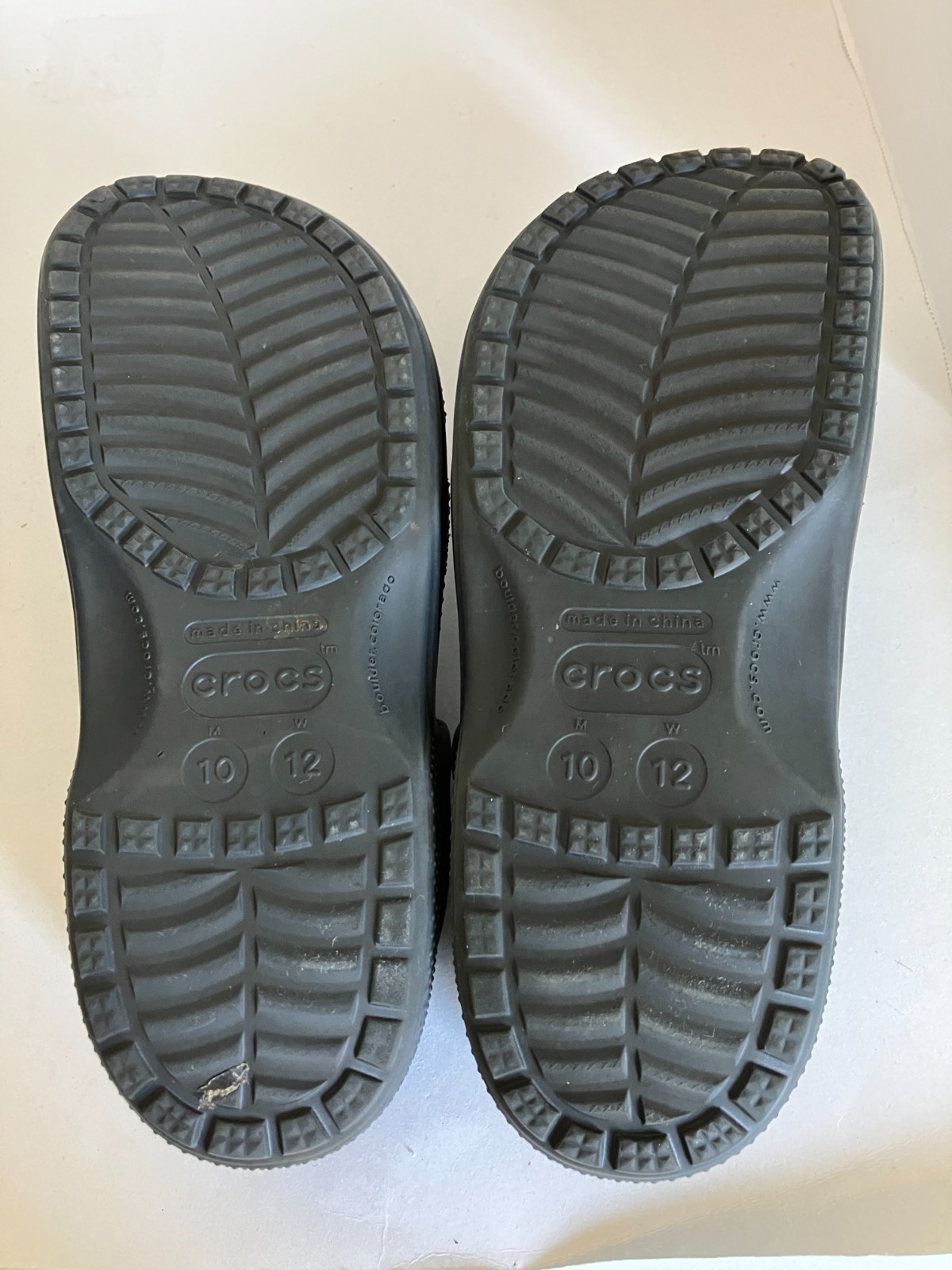 Crocs Bayaband Slip On Clogs Unisex Comfort W 10 M 8 Gray/Green