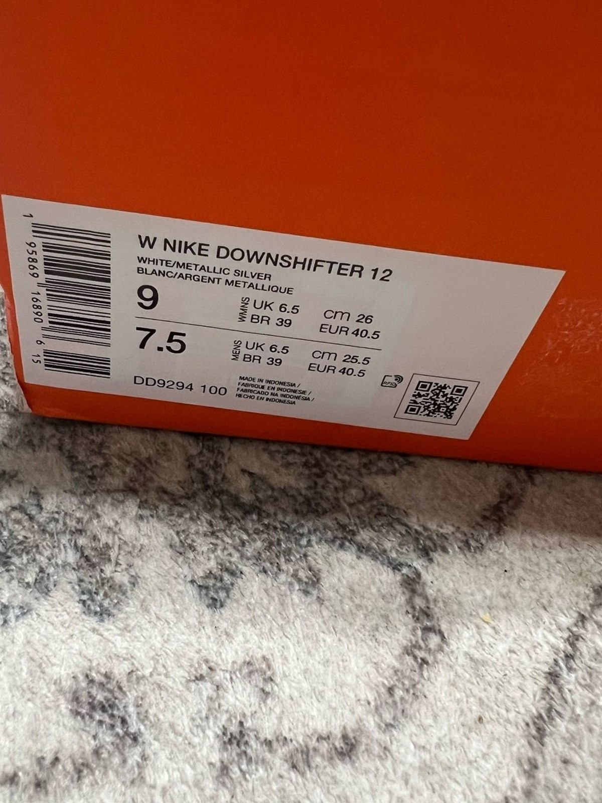 Nike Downshifter 12 Triple White Sneakers