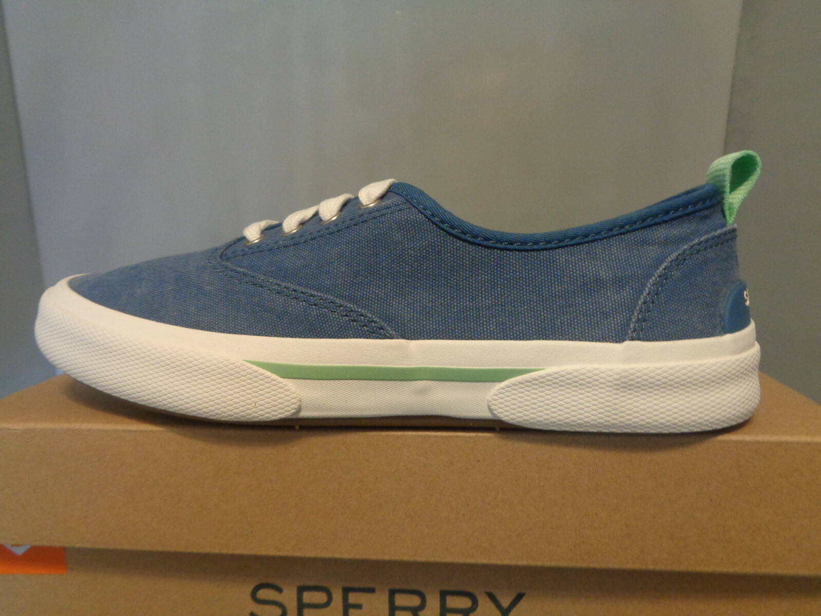 Women’s Sperry Pier Wave CVO Sneaker Shoes Blue Denim NIB* New Sizes Think Boat