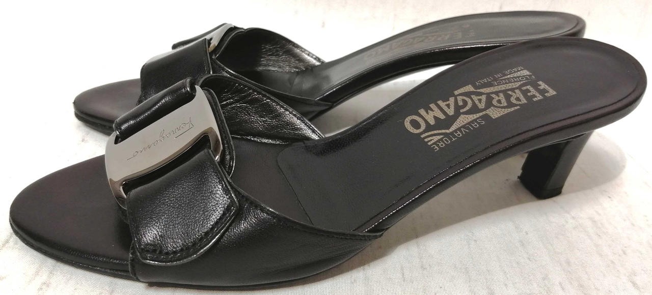 Salvatore Ferragamo 37034 Sandal Mules 24.0 cm