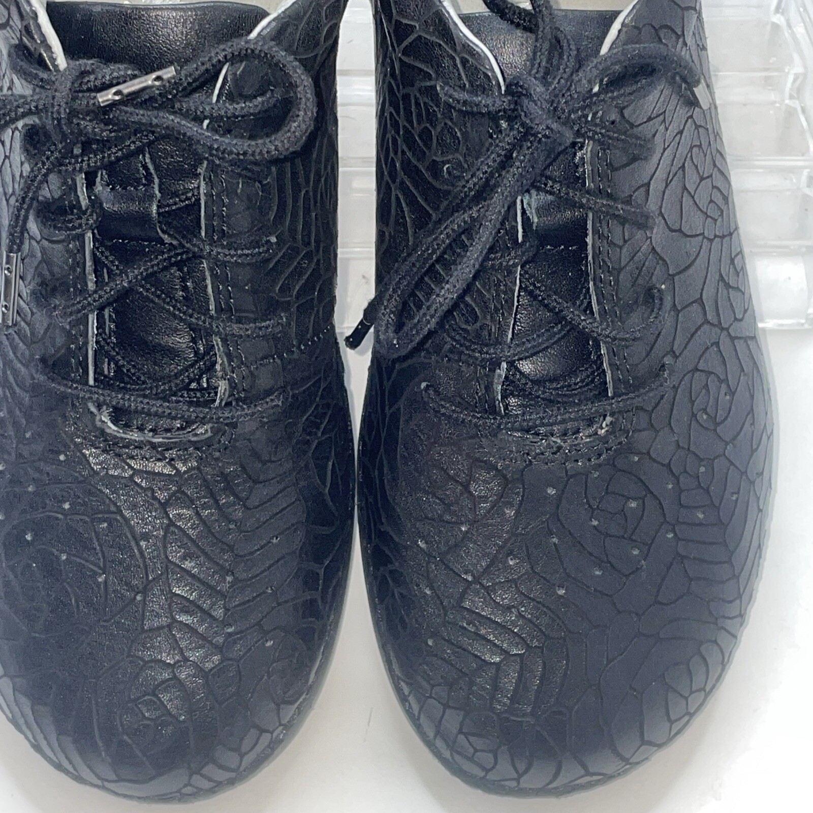 ALEGRIA Essence Leather Sneaker Shoes Women Size US 6.5 EU 36 Black Rose ESS-586