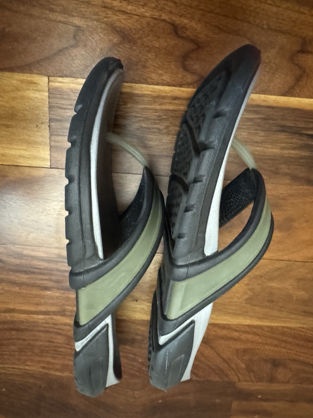Crocs Croslite A9 Flip Flops Sandals Thong Unisex SZ M7 W9 Green Gray Navy Blue