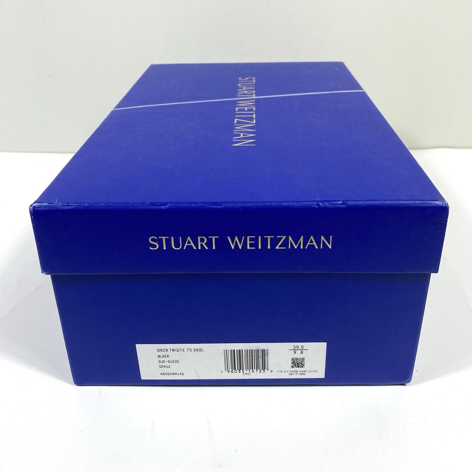Stuart Weitzman Twistie Stiletto 75 Heels Sandals Suede Black 6 9 B NEW
